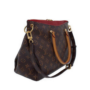Louis Vuitton Pallas Monogram Leather Bag Brown